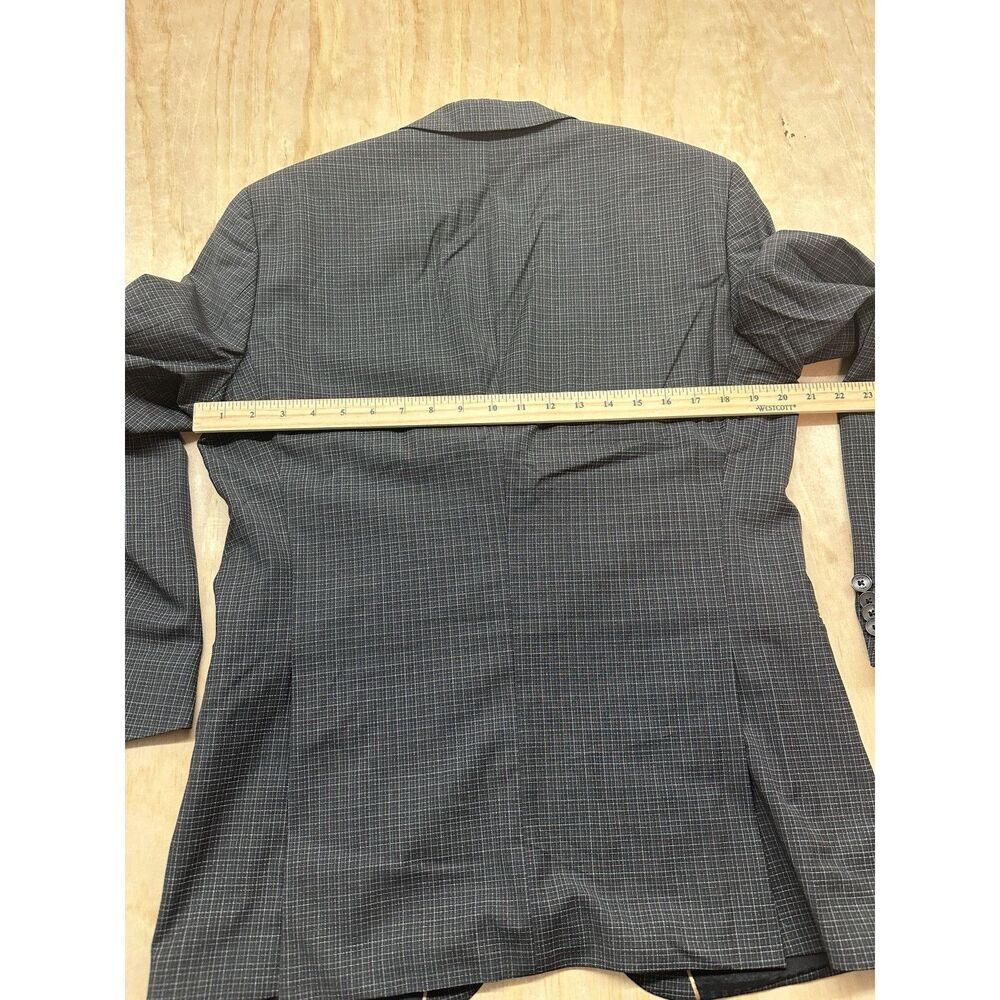 HUGO BOSS Suit H-Huge-2Pcs-222 Slim Fit Dark Grey 40R 100% Virgin Wool - Picture 6 of 12
